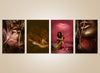 SET OF 4 I LOVE YOU, THE UNBEARABLE LIGHTNESS OF BEING, GOLDEN LOVE, I LOVE YOU NOT